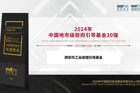 奮楫爭先，載譽(yù)前行② || 西安市工業(yè)倍增引導(dǎo)基金獲評“2024年中國地市級政府引導(dǎo)基金30強(qiáng)”